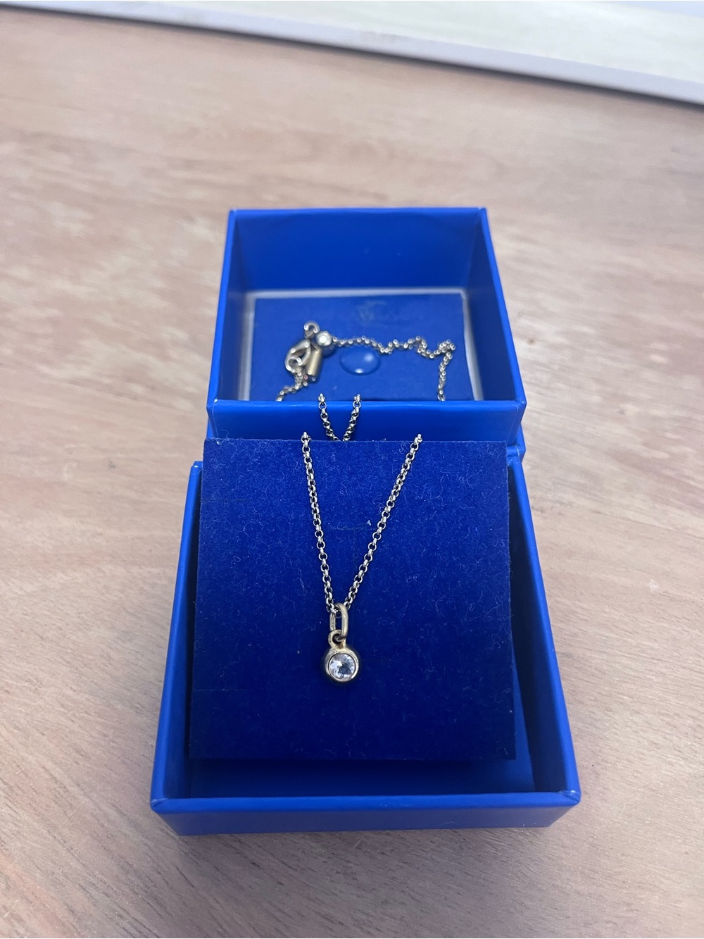 Dean Davidson Rolo Chain with April birthstone pendant